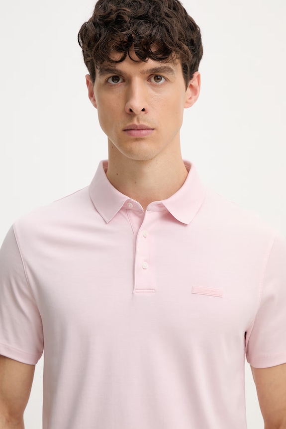Calvin Klein Póló férfi pamut rózsaszín LV04LH204G