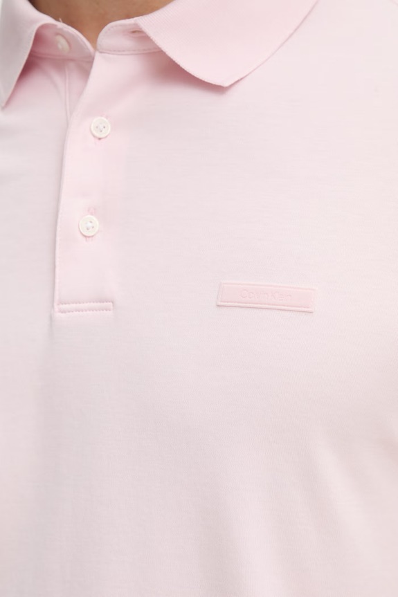 Calvin Klein Polo tričko pánske bavlnené LV04LH204G ružová