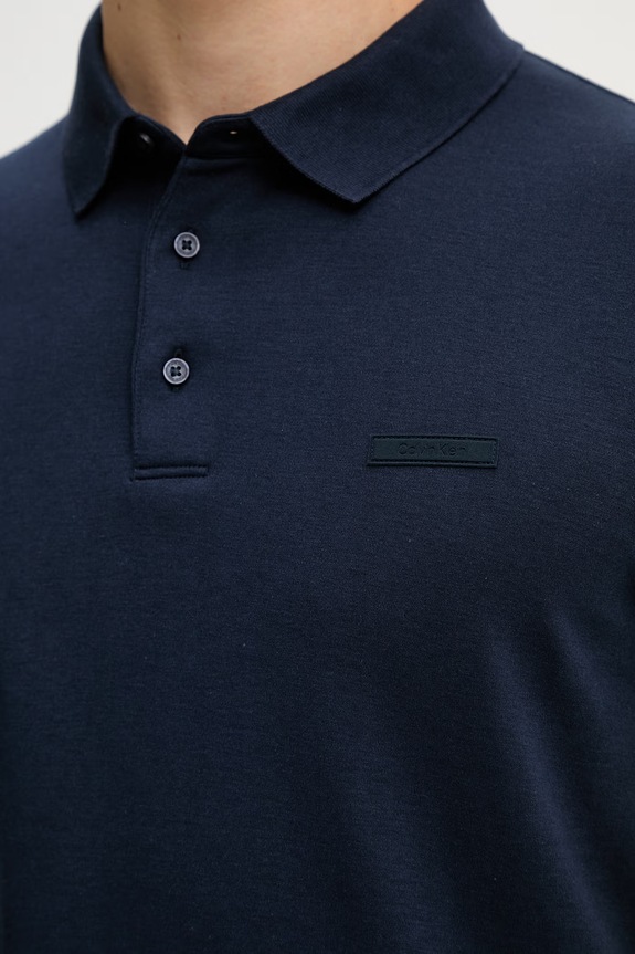 Calvin Klein polo tričko pánske bavlnené LV04LH204G tmavomodrá