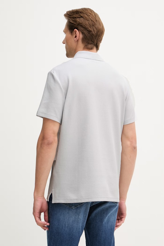 Oblečenie Calvin Klein Jeans polo tričko pánske s bavlnou LV04RG217G sivá