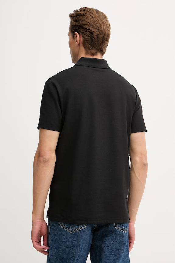 Oblečenie Calvin Klein Jeans polo tričko pánske s bavlnou LV04RG217G čierna
