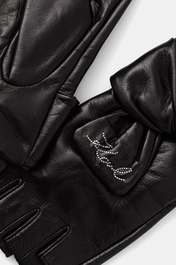 Karl Lagerfeld za žene kožna K/SIGNATURE B3W33012 crna AW26