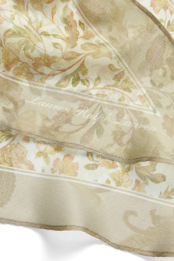 Аксесоари Lauren Ralph Lauren шал тип кърпа дамски от коприна 454P18526 бежов