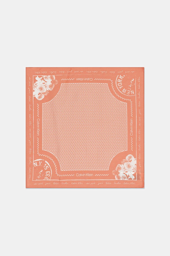 Calvin Klein apaszka damska z modalu pomarańczowy LV04F9029G