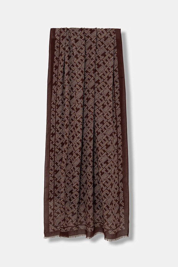 Tommy Hilfiger szal damski brązowy AW0AW18687