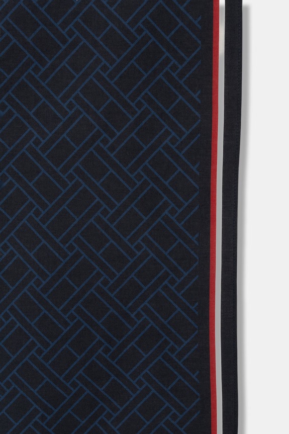 Tommy Hilfiger apaszka męska bawełniana AM0AM14480 granatowy AW26