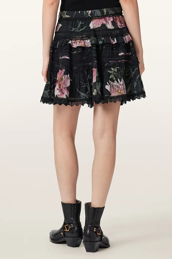 AllSaints sukňa z modalu ZORA W056RE čierna AW26
