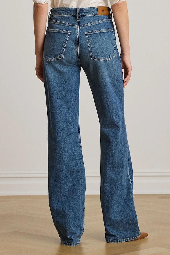 Lauren Ralph Lauren rifle wide leg dámske 200B24170 modrá AW26