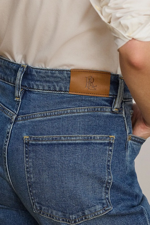 Lauren Ralph Lauren rifle wide leg dámske 200B24170 modrá