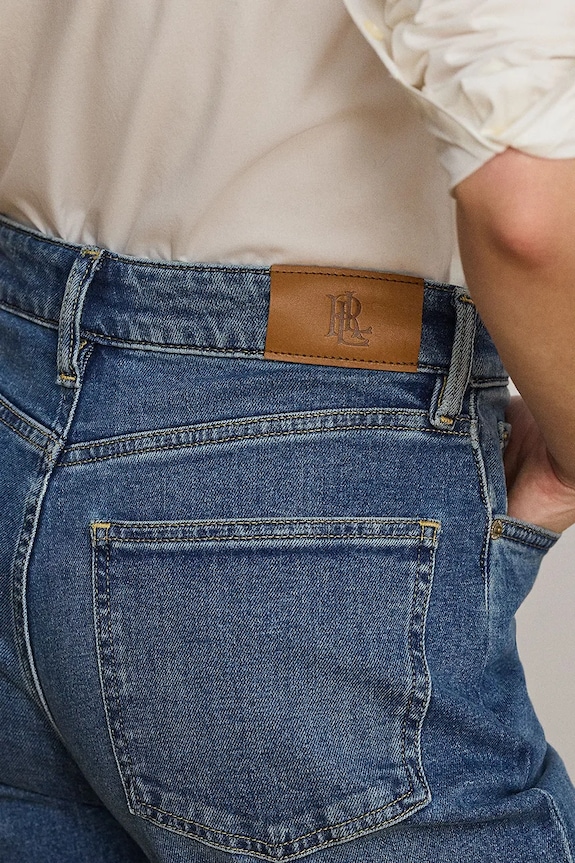 Lauren Ralph Lauren rifle wide leg dámske 200B24170 modrá
