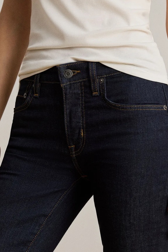 Lauren Ralph Lauren jeansy regularne damskie granatowy 200B27742