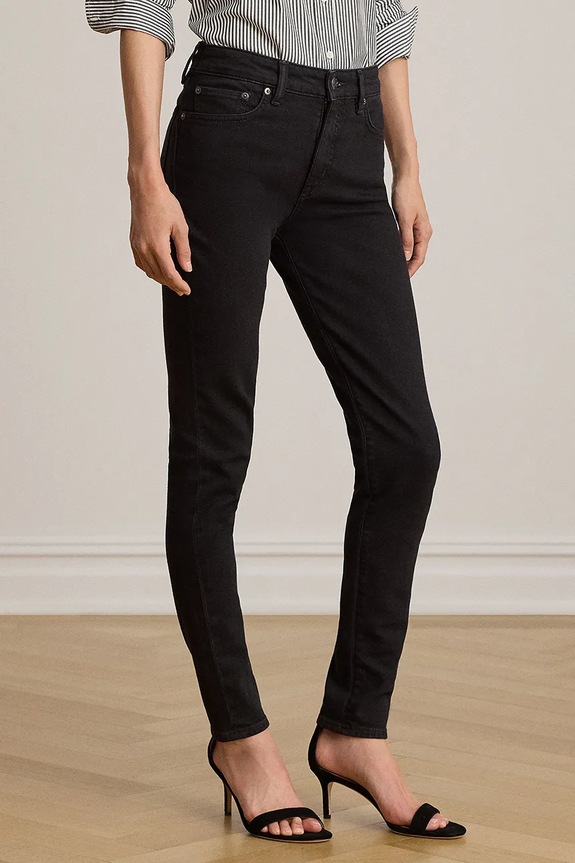 Lauren Ralph Lauren rifle skinny dámske čierna 200B27740