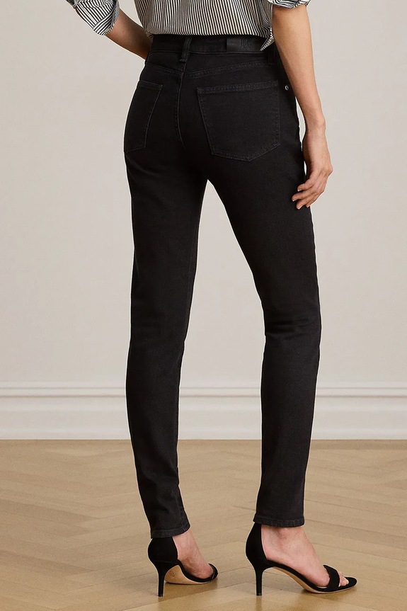 Lauren Ralph Lauren rifle skinny dámske 200B27740 čierna AW26