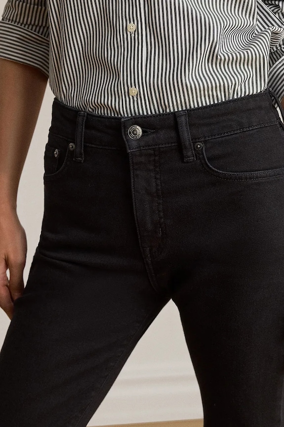 Lauren Ralph Lauren rifle skinny dámske čierna 200B27740