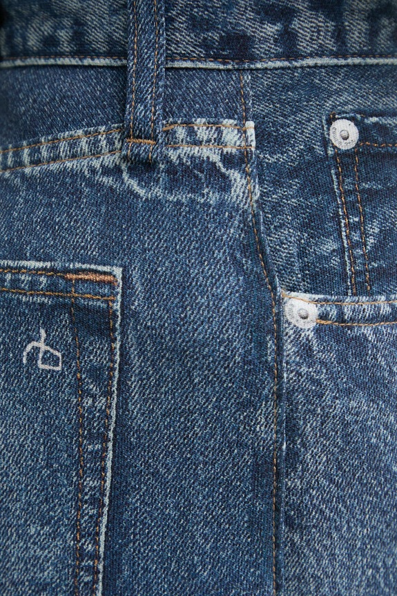 Rag & Bone spodnie damskie bawełniane niebieski RC8325H7MTE