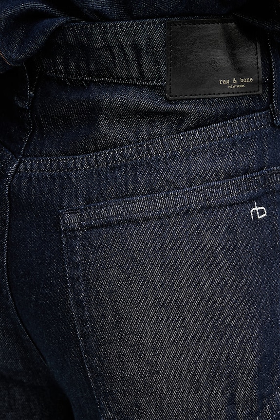 Rag & Bone джинсы wide leg для женщин Logan тёмно-синий RJ2526S1FDR
