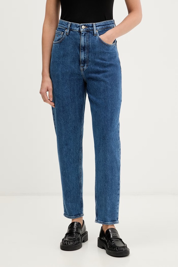 Tommy Jeans mom fit traperice za žene plava DW0DW23464