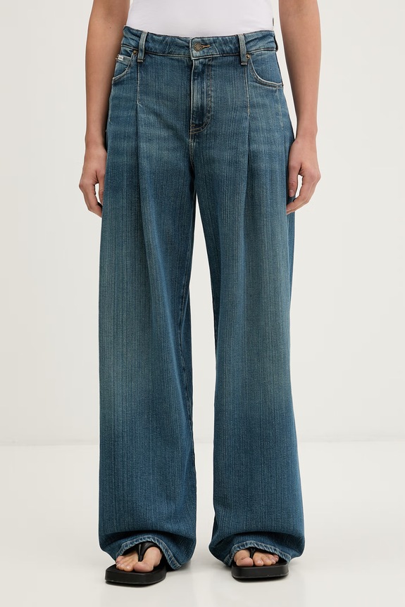 Guess Jeans wide leg traperice za žene plava W6YA2U.D1181