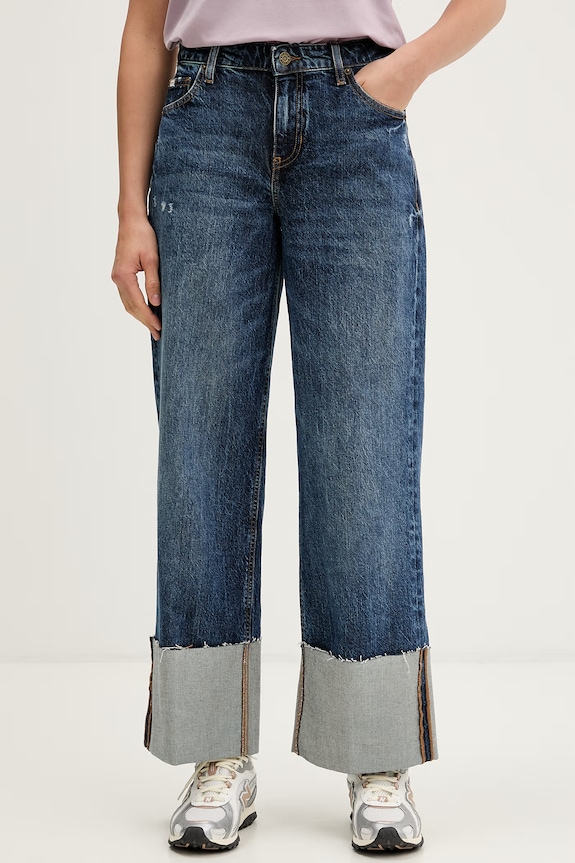 Guess Jeans wide leg traperice za žene plava W6RA2B.D5M5L