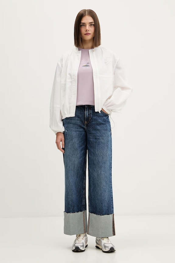 Guess Jeans wide leg traperice za žene W6RA2B.D5M5L plava AW26