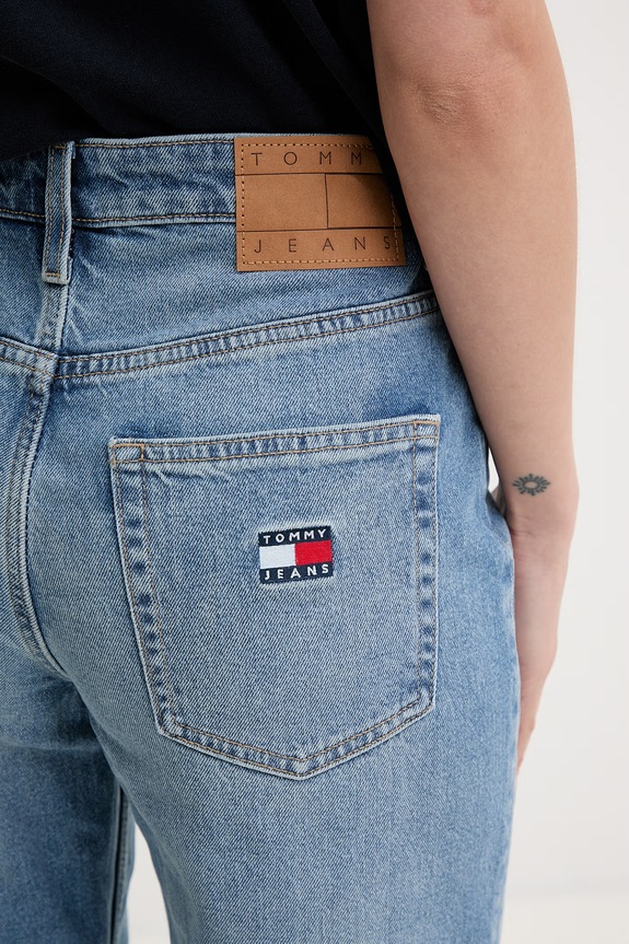 Tommy Jeans rifle rovné dámske modrá DW0DW23581