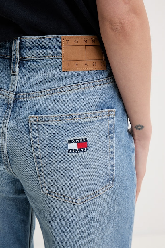 Tommy Jeans rifle rovné dámske modrá DW0DW23581