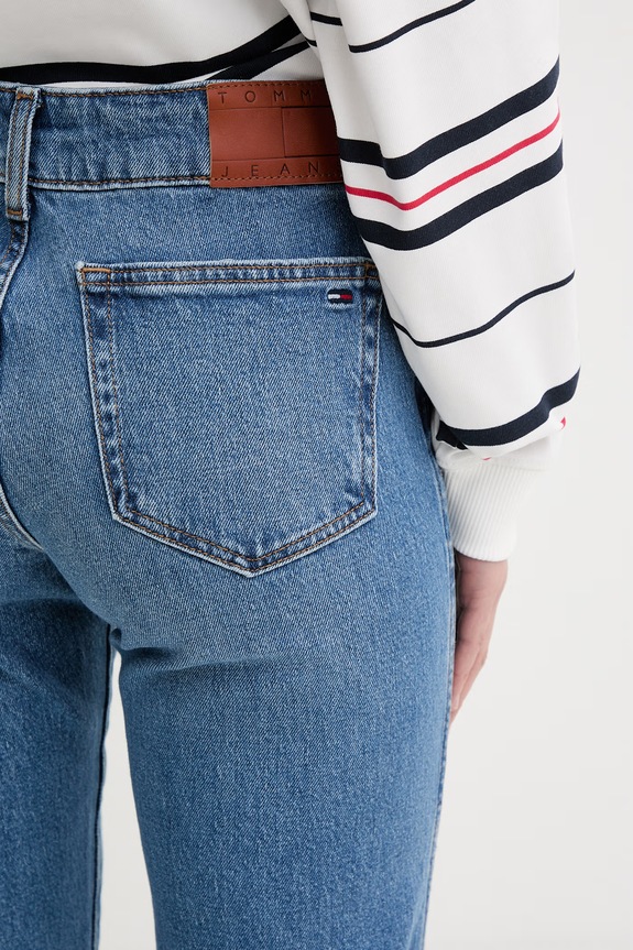 Tommy Jeans bootcut γυναικεία μπλε DW0DW23476