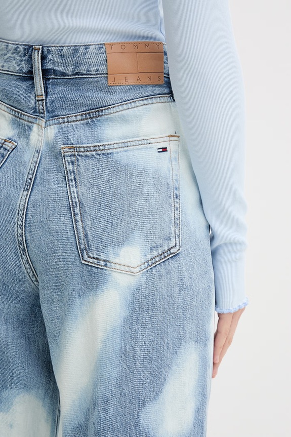 Tommy Jeans rifle wide leg dámske modrá DW0DW23109