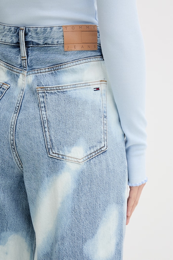 Tommy Jeans rifle wide leg dámske modrá DW0DW23109