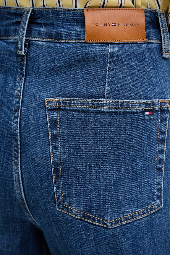 Tommy Hilfiger rifle široké dámske tmavomodrá WW0WW49967