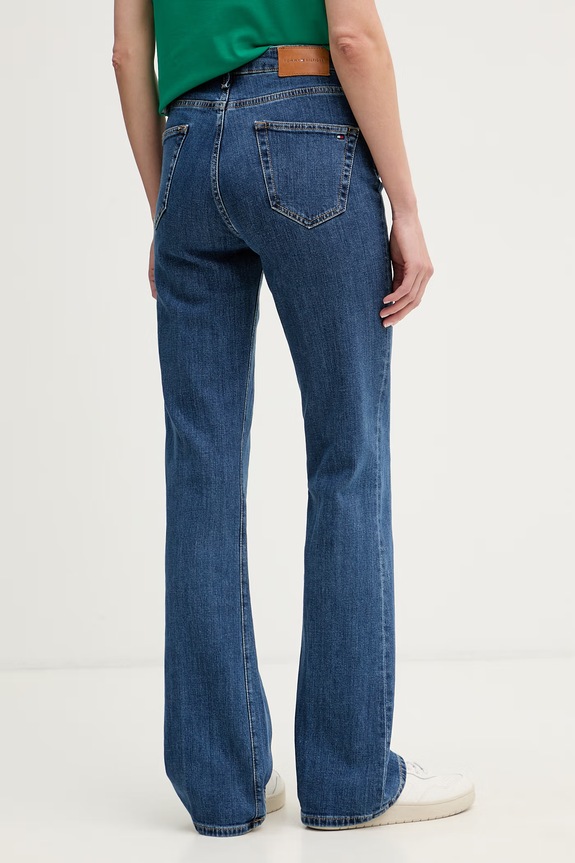 Дрехи Tommy Hilfiger дънки bootcut дамски WW0WW49956 тъмносин