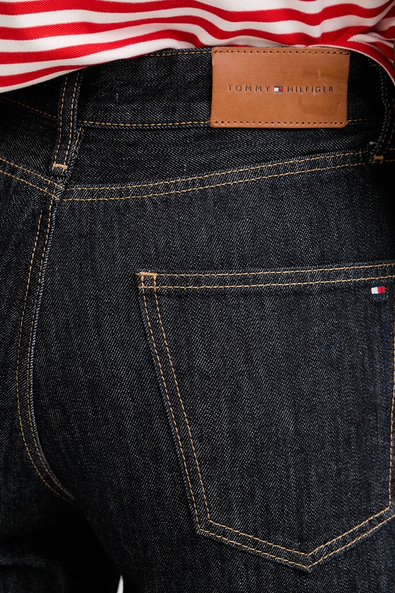 Tommy Hilfiger rifle tapered dámske tmavomodrá WW0WW50966
