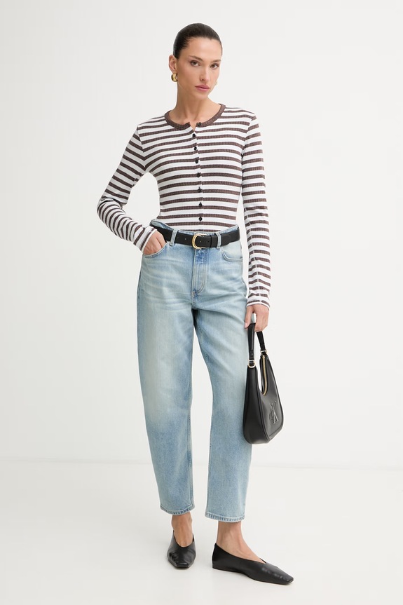 Marc O'Polo jeansy relaxed fit damskie 5000014442 niebieski AW26