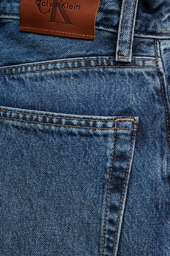 Calvin Klein Jeans дънки wide leg дамски син LV047G928G