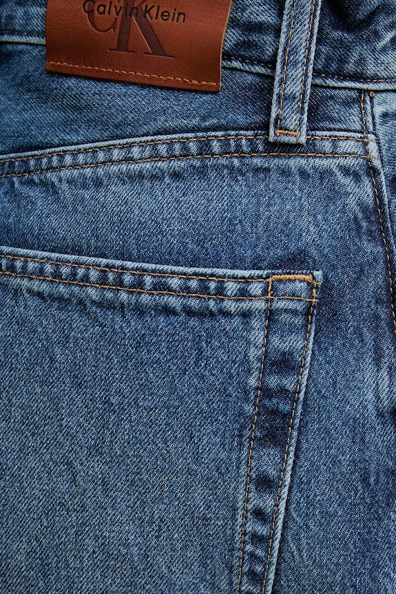 Calvin Klein Jeans дънки wide leg дамски син LV047G928G