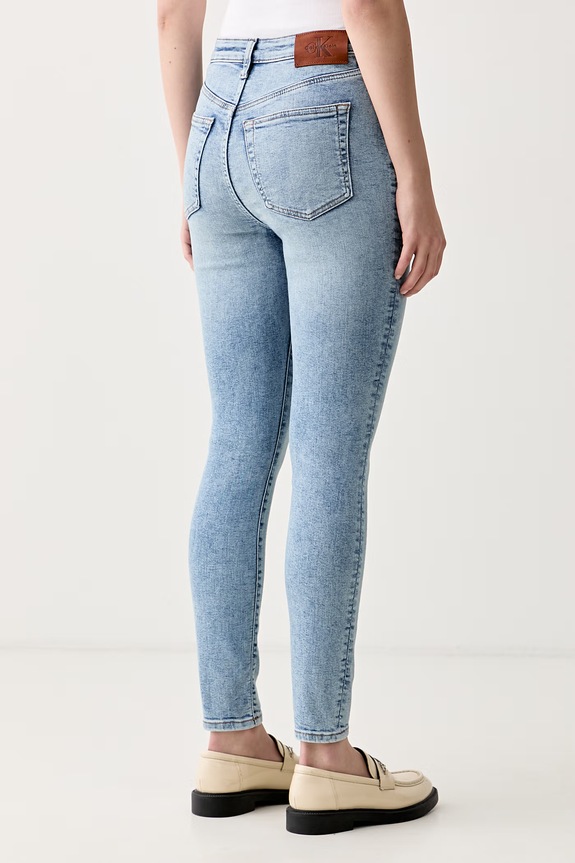 Odjeća Calvin Klein Jeans skinny traperice za žene LV047G923G plava