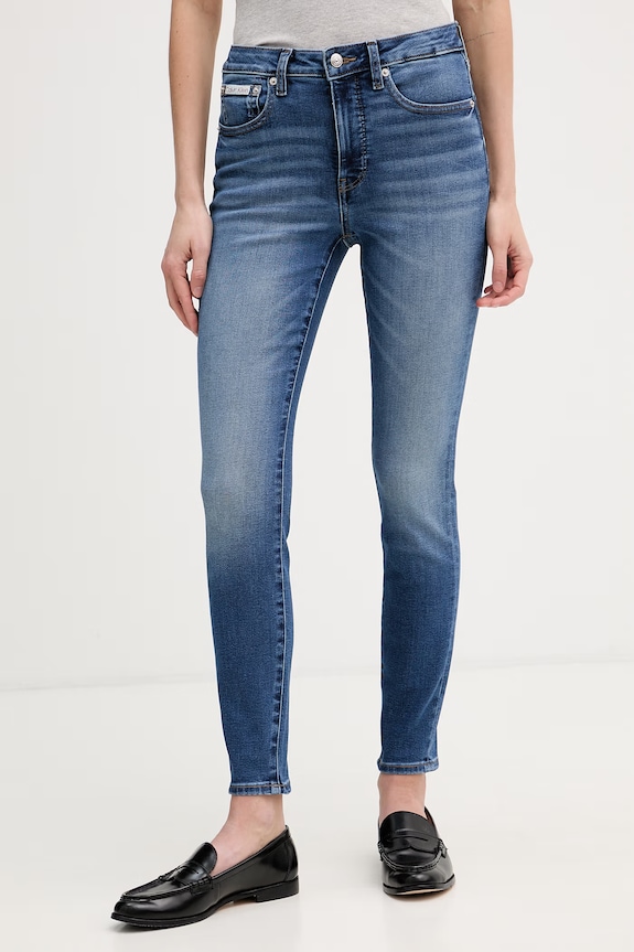 Calvin Klein Jeans дънки skinny дамски син LV047G922G