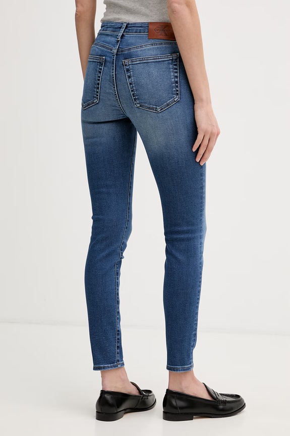 Дрехи Calvin Klein Jeans дънки skinny дамски LV047G922G син