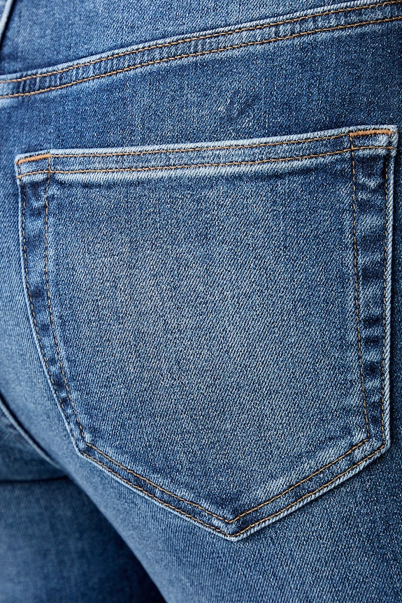 Calvin Klein Jeans jeansy flare damskie niebieski LV047G917G
