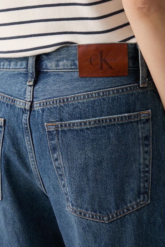 Calvin Klein Jeans wide leg traperice za žene plava LV047G914G
