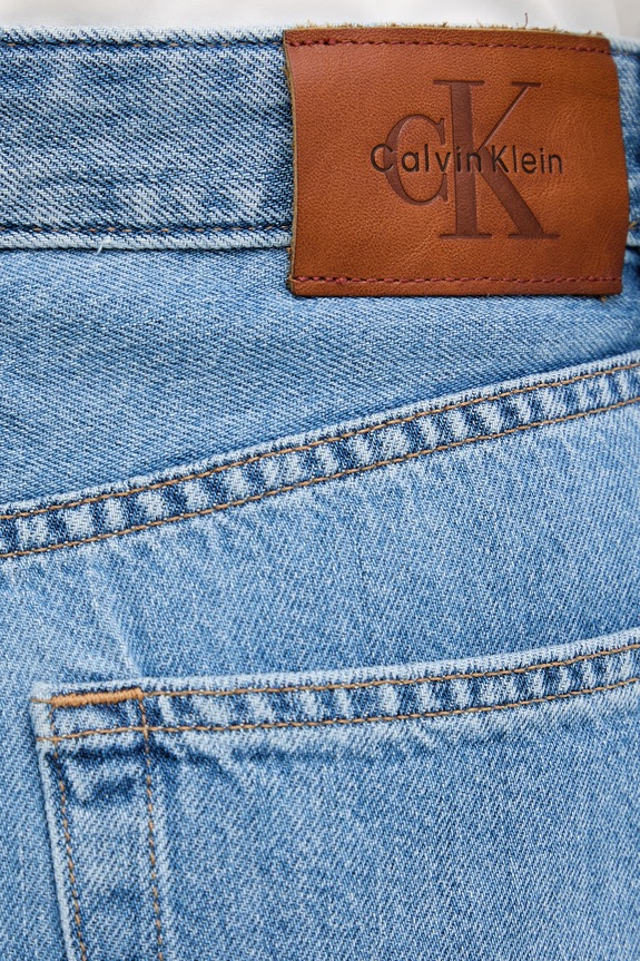 Calvin Klein Jeans rifle straight dámske modrá LV047G799G