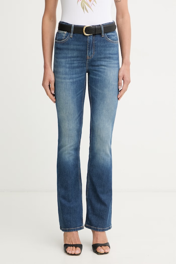 Guess дънки flare дамски SEXY FLARE син W6YA0L.D1332