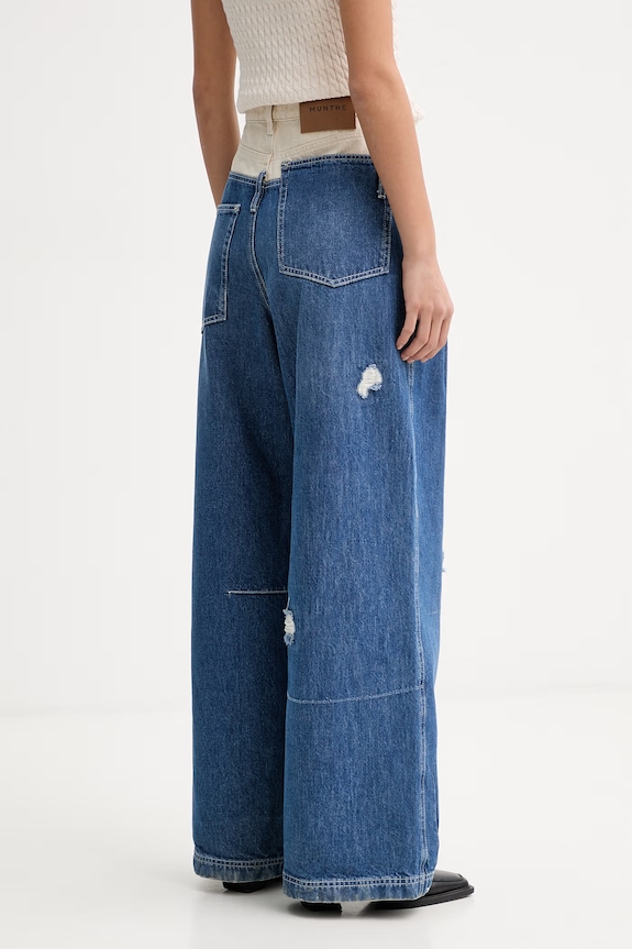 Oblečenie MUNTHE rifle wide leg dámske NEZZA 262140026205 modrá