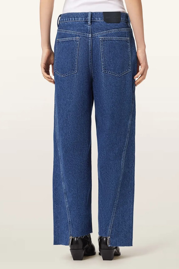 AllSaints jeansy loose damskie FOX W065EE granatowy AW26