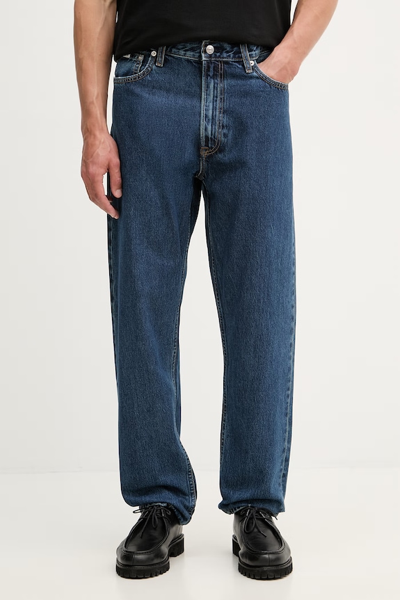 Calvin Klein blugi relaxed fit pentru bărbați bleumarin LV04RD712G