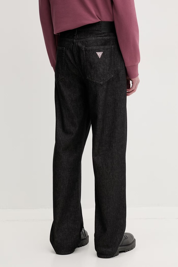 Odjeća Guess Jeans relaxed fit traperice za muškarce M5YAB3.D6571 crna