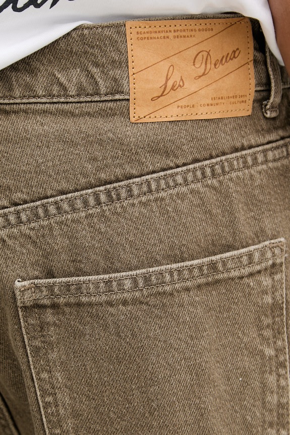 Les Deux jeansy tapered męskie brązowy 1001845