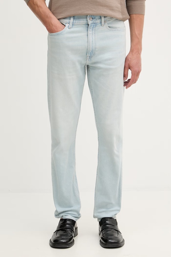 Calvin Klein Jeans blugi conici pentru bărbați albastru LV04RG798G