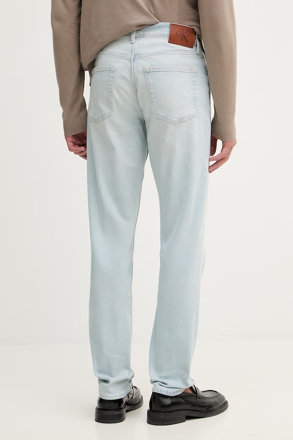 Îmbrăcăminte Calvin Klein Jeans blugi conici pentru bărbați LV04RG798G albastru