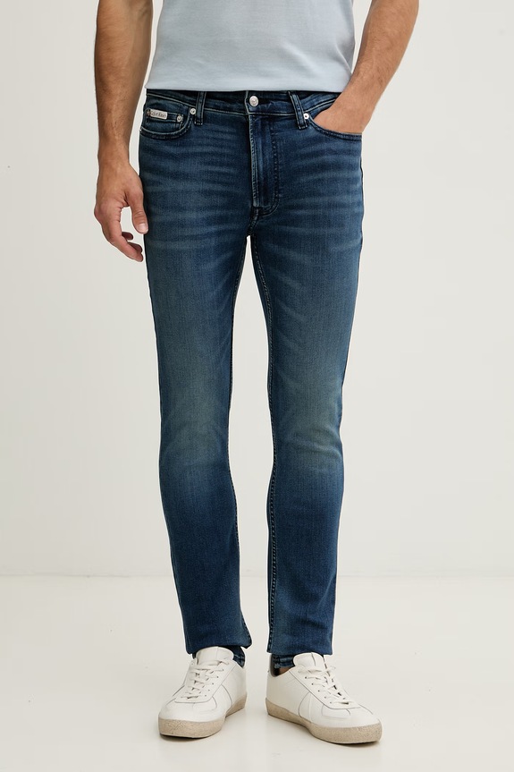 Calvin Klein Jeans дънки скини мъжки тъмносин LV04RG794G